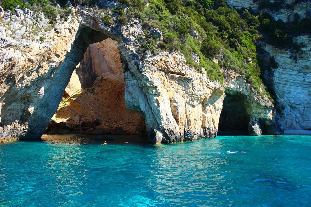 Grottes bleues, Paxos