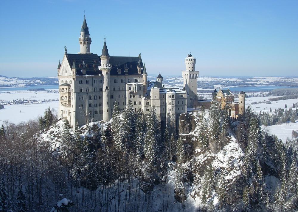 Le château de Neuschwanstein en hiver